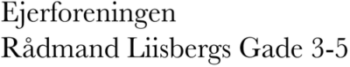 Ejerfor. Rådmand Liisbergs Gade 3-5 Logo
